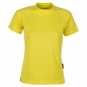 firstee-women-tee-shirt-respirant-femme jaune