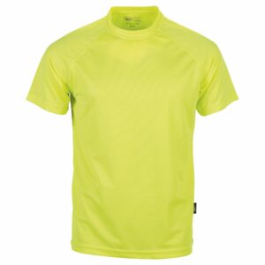 Tee shirt sport gris jaune fluo